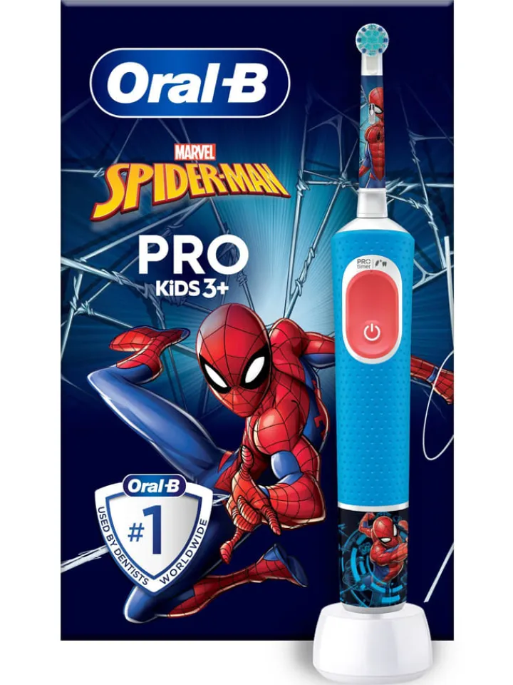 Oral-B Technik|Zahn & Mundpflege<Elektr. Zahnbürste "Vitality Pro 103 Spiderman" in Blau
