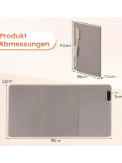 COSTWAY Pflege & Gesundheit<elektrisch Beinwärmer unter dem schreibtisch in Beige