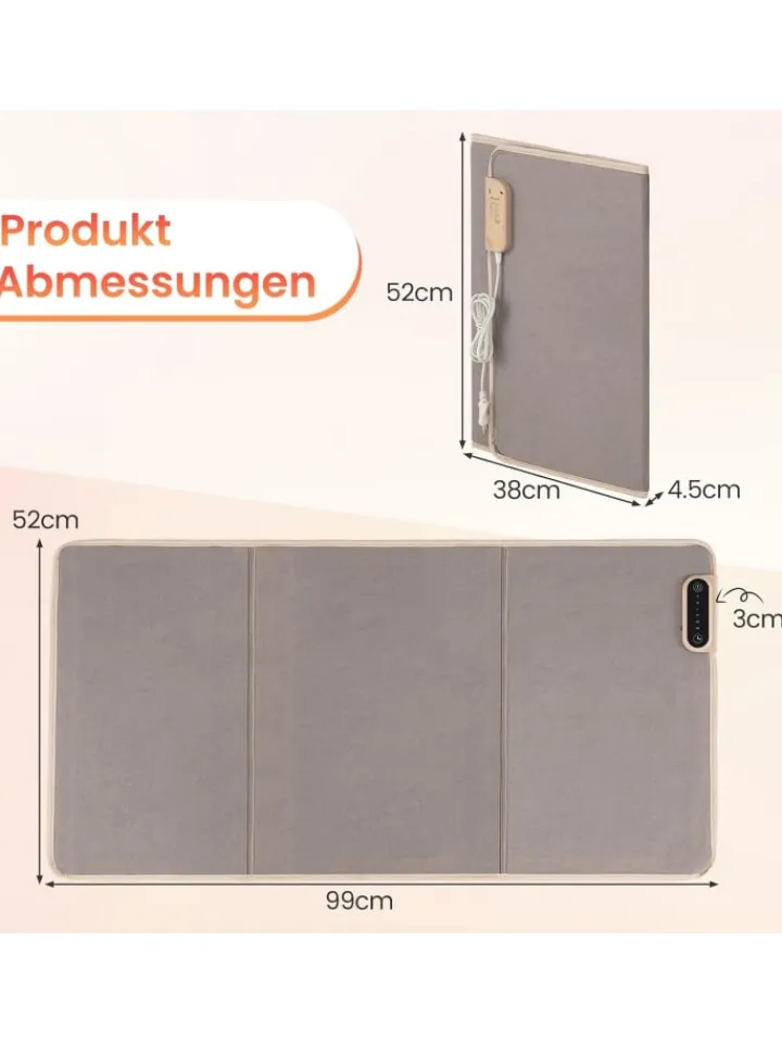 COSTWAY Pflege & Gesundheit<elektrisch Beinwärmer unter dem schreibtisch in Beige