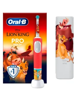 Oral-B Zahn & Mundpflege<Elektrische Kinderzahnbürste "Vitality Pro Kids König der Löwen"+ Reiseetui