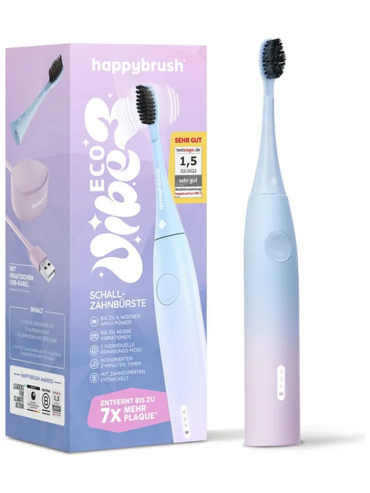 happybrush Zahn & Mundpflege<Elektrische Zahnbürste "Eco V3 Sunrise"