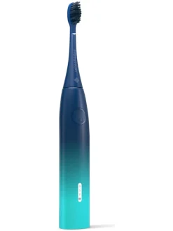 happybrush Zahn & Mundpflege<Elektrische Zahnbürste "Eco V3 Aurora" in Dunkelblau/ Türkis