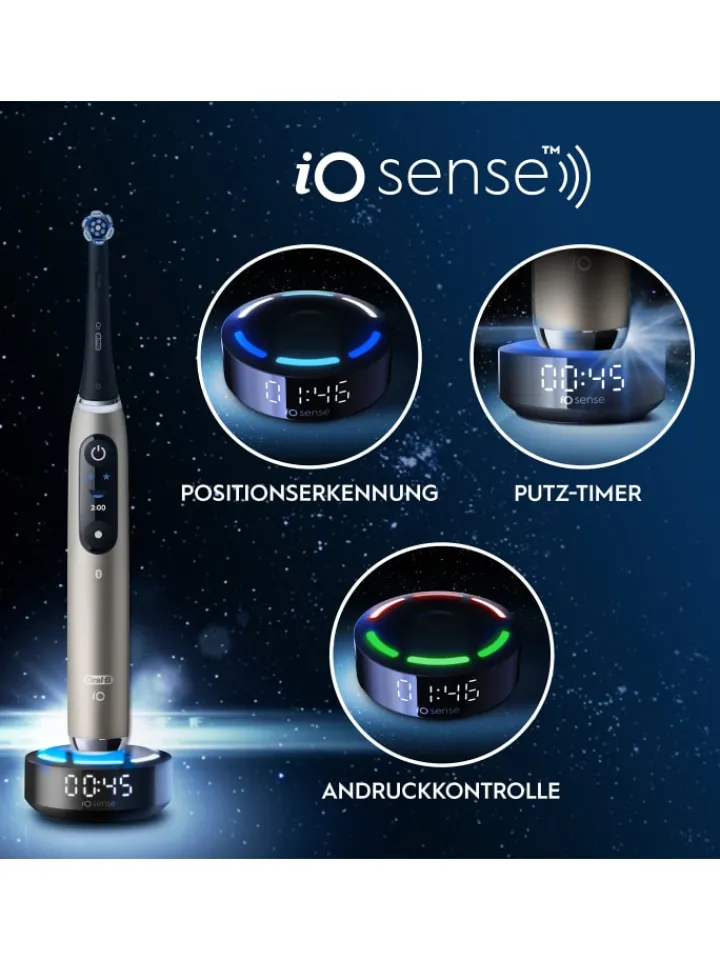 Oral-B Zahn & Mundpflege<Elektrische Zahnbürste "iO 10 + Reiseetui Lunar" in Gold