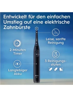 Oral-B Zahn & Mundpflege<Elektrische Zahnbürste "iO Series 2 + 2. Handstück" in Schwarz/Grün