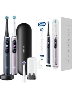 Oral-B Zahn & Mundpflege<Elektrische Zahnbürste "iO Series 9 + 2. Handstück & Reiseetui" in Schwarz/Rose