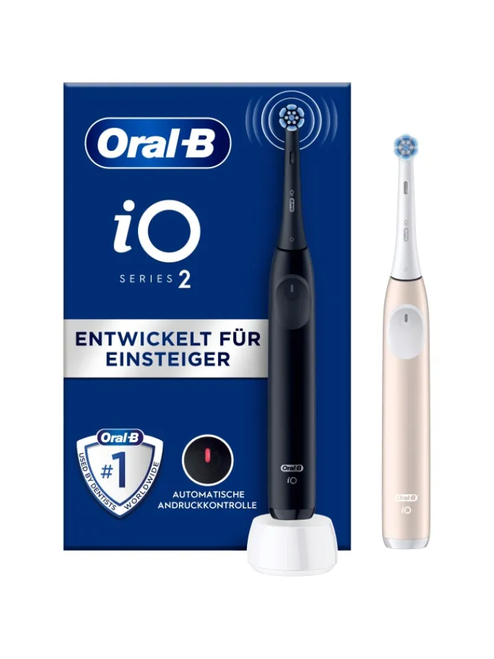 Oral-B Zahn & Mundpflege<Elektrische Zahnbürste "iO Series 2 + 2. Handstück" in Schwarz/Pink