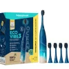 happybrush Technik|Zahn & Mundpflege<Elektrische Zahnbürste mit Zubehör "Eco V3 Ocean" in Blau