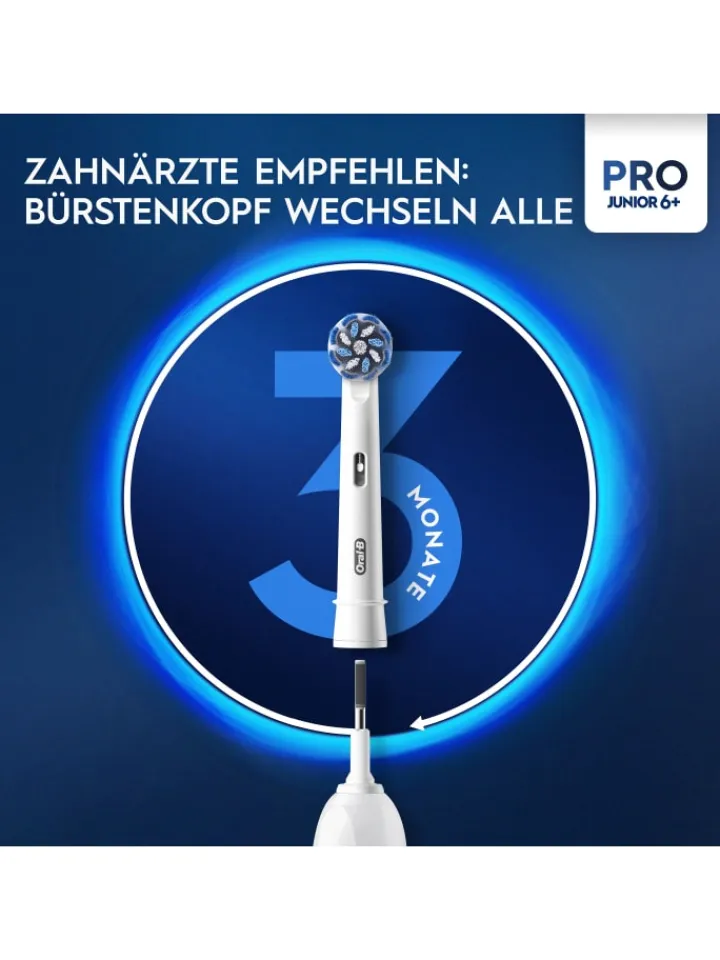 Oral-B Zahn & Mundpflege<Elektrische Zahnbürste "Pro Junior" in Grün