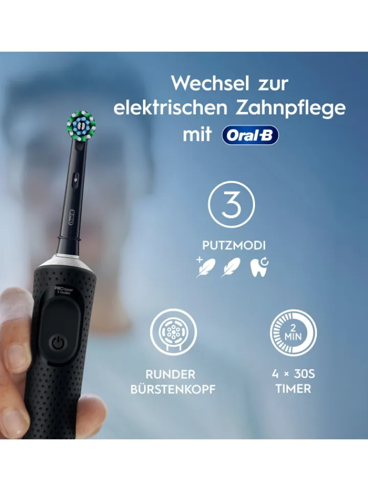 Oral-B Zahn & Mundpflege<Elektrische Zahnbürste "Vitality Pro + 2. Handstück" in Schwarz/Lila