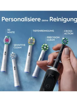 Oral-B Zahn & Mundpflege<Elektrische Zahnbürste "Vitality Pro + 2. Handstück" in Schwarz/Lila