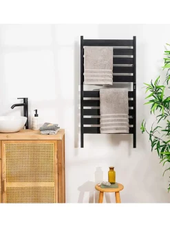 InnovaGoods Badmöbel|Badezimmermöbel<Elektrischer Handtuchwärmer in Schwarz