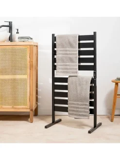 InnovaGoods Badmöbel|Badezimmermöbel<Elektrischer Handtuchwärmer in Schwarz