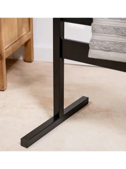 InnovaGoods Badmöbel|Badezimmermöbel<Elektrischer Handtuchwärmer in Schwarz - (B)50 x (H)80 cm