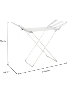 InnovaGoods Wäschekörbe & -Ständer<Elektrischer Wäscheständer in Grau - (B)148 x (H)112 x (T)54 cm