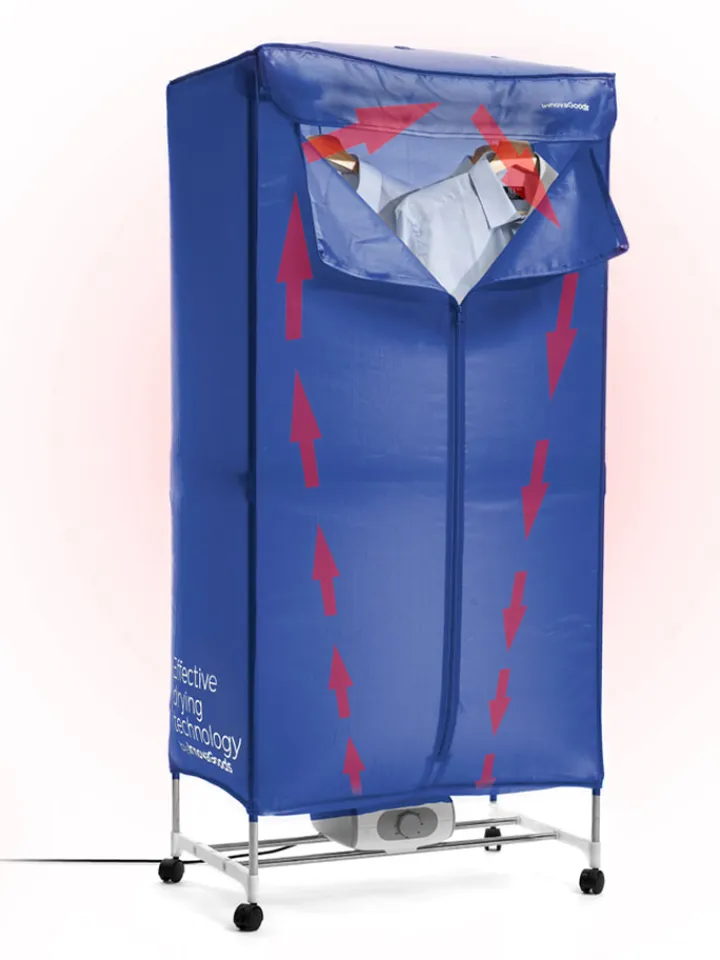 InnovaGoods Wäschekörbe & -Ständer<Elektrischer Wäschetrockner in Blau - (B)70 x (H)150 x (T)45 cm