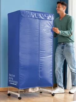 InnovaGoods Wäschekörbe & -Ständer<Elektrischer Wäschetrockner in Blau - (B)70 x (H)150 x (T)45 cm