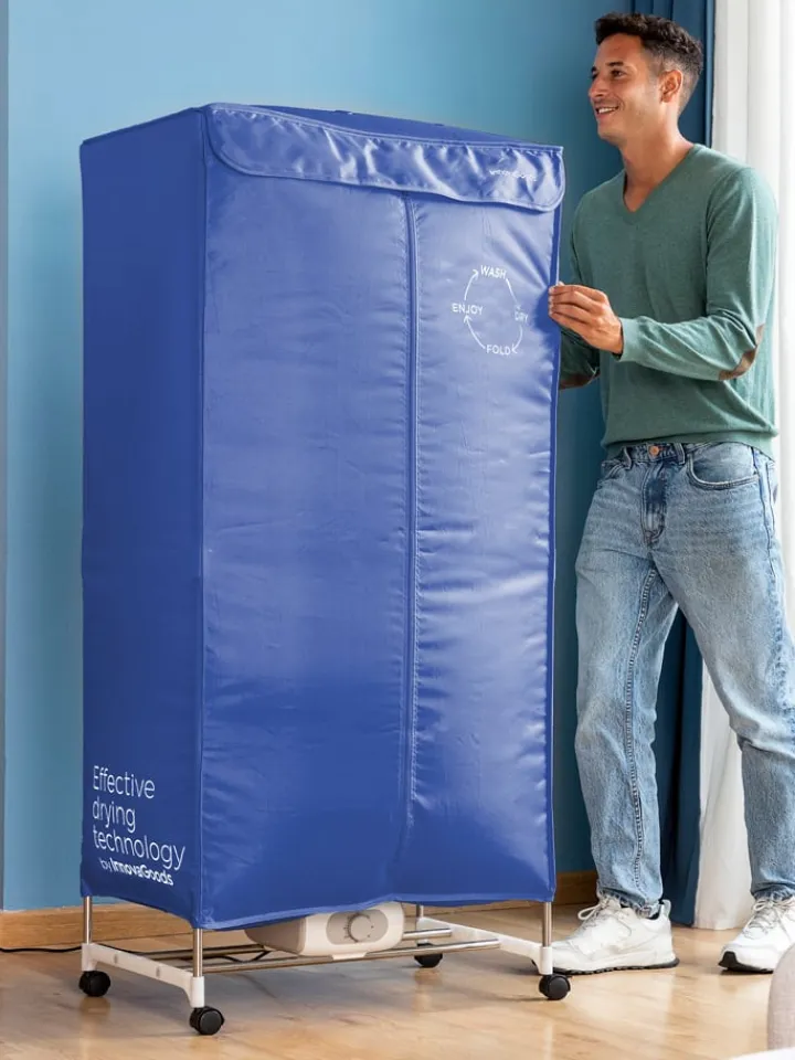 InnovaGoods Wäschekörbe & -Ständer<Elektrischer Wäschetrockner in Blau - (B)70 x (H)150 x (T)45 cm
