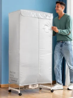 InnovaGoods Wäschekörbe & -Ständer<Elektrischer Wäschetrockner in Grau - (B)70 x (H)150 x (T)45 cm