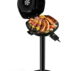 COSTWAY Grillen<Elektrogrill 1600W freistehend BBQ in Schwarz