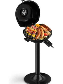 COSTWAY Grillen<Elektrogrill 1600W freistehend BBQ in Schwarz