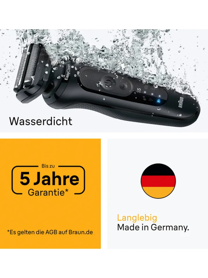 Braun Technik|Pflege & Gesundheit<Elektrorasierer "Series 5 52-N7200cc" in Schwarz