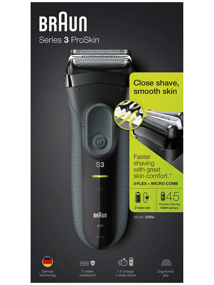 Braun Pflege & Gesundheit<Elektrorasierer "Series 3 ProSkin - 3000s" in Schwarz