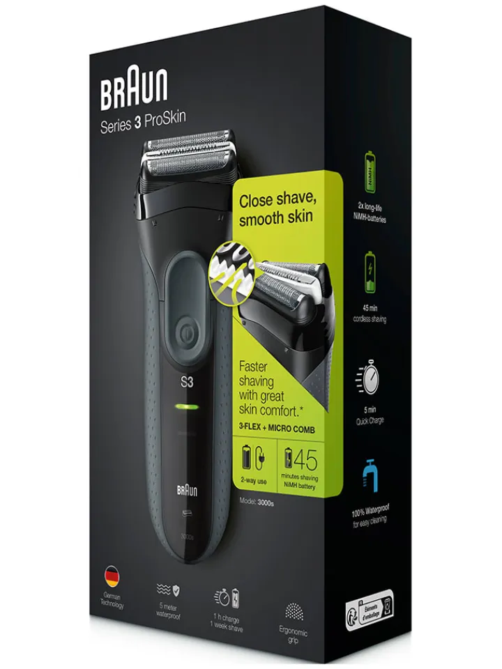 Braun Pflege & Gesundheit<Elektrorasierer "Series 3 ProSkin - 3000s" in Schwarz