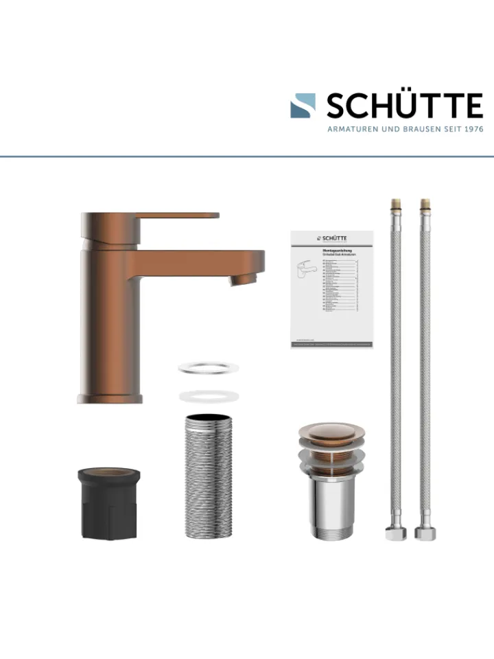 Franz Joseph Schütte Badarmaturen<ELEPHANT Waschtischarmatur, Kupfer matt