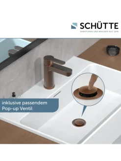 Franz Joseph Schütte Badarmaturen<ELEPHANT Waschtischarmatur, Kupfer matt