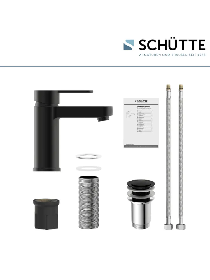 Franz Joseph Schütte Badarmaturen<ELEPHANT Waschtischarmatur, Schwarz matt