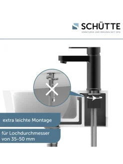 Franz Joseph Schütte Badarmaturen<ELEPHANT Waschtischarmatur, Schwarz matt