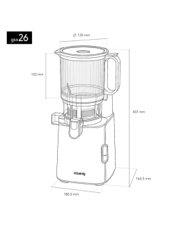 HKoenig Küchenelektronik<Entsafter GSX26 in Schwarz