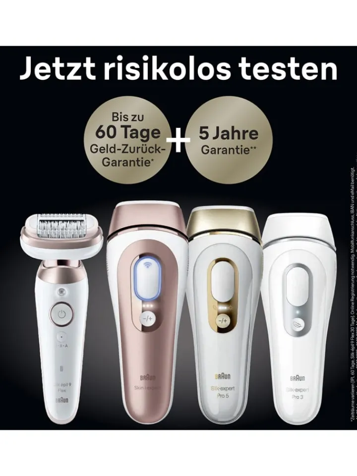 Braun Technik|Pflege & Gesundheit<Epilierer "Silk-épil 9-481 3D SkinSpa" in Weiß/ Gold