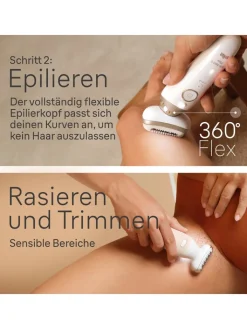 Braun Technik|Pflege & Gesundheit<Epilierer "Silk-épil 9-481 3D SkinSpa" in Weiß/ Gold
