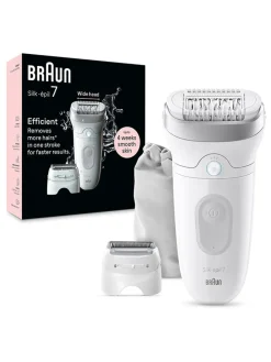 Braun Technik|Pflege & Gesundheit<Epilierer "Silk-épil 7-041" in Weiß/ Silber