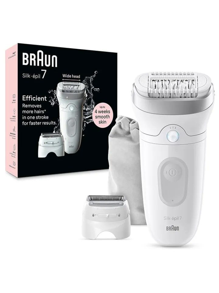 Braun Technik|Pflege & Gesundheit<Epilierer "Silk-épil 7-041" in Weiß/ Silber