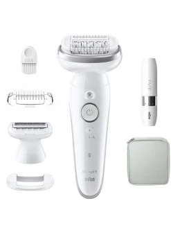 Braun Technik|Pflege & Gesundheit<Epilierer "Silk-épil 9-341" in Weiß/ Silber