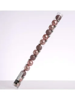 MARELIDA Weihnachtsschmuck<14er Set Baumkugeln bruchfest glänzend matt D: 3cm in rosa