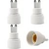 Intirilife Leuchtmittel<4er Set Lampenadapter E40 auf E27 in WEISS