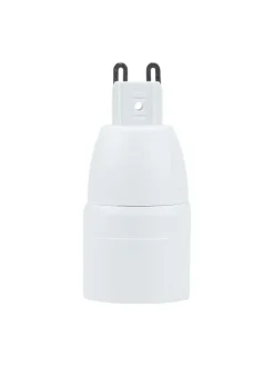 Intirilife Leuchtmittel<4er Set Lampenadapter E40 auf E27 in WEISS