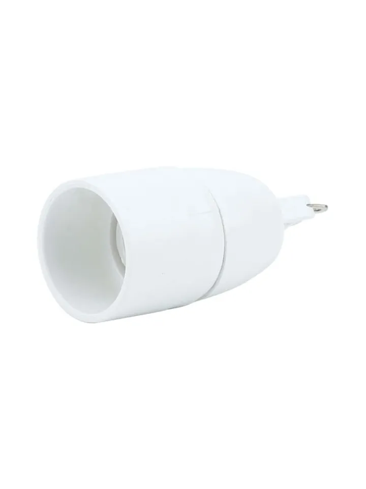 Intirilife Leuchtmittel<4er Set Lampenadapter E40 auf E27 in WEISS