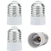 Intirilife Leuchtmittel<4er Set Lampenadapter GU10 auf E14 in WEISS