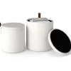 COSTWAY Sitzmöbel<2er Set Sitzhocker mit Stauraum 25L / 40L in Beige