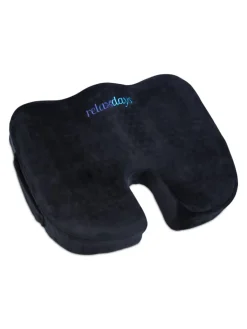 relaxdays Wärmflaschen & -Kissen<Ergonomisches Sitzkissen in Schwarz