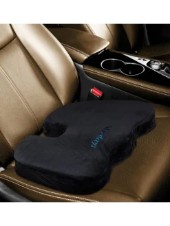 relaxdays Wärmflaschen & -Kissen<Ergonomisches Sitzkissen in Schwarz