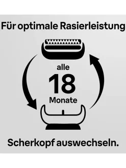 Braun Technik|Pflege & Gesundheit<Ersatz-Scherkopf "Series 7" in Silber