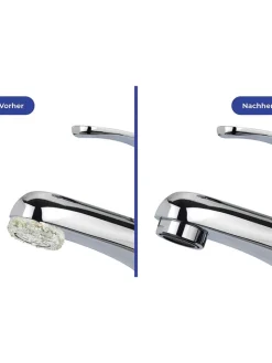 Maximex Putz- & Waschutensilien<2er-Set: Anti-Kalk-Caps in Blau - (B)5,7 x (H)3,5 x (T)1,5 cm