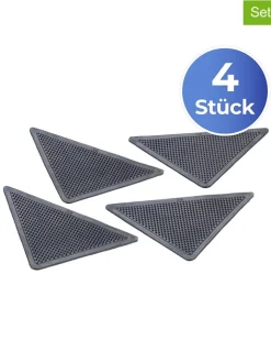 Maximex Weitere Haushaltshelfer<2er-Set: Antirutsch-Teppichecken in Schwarz - 2x 4 Stück