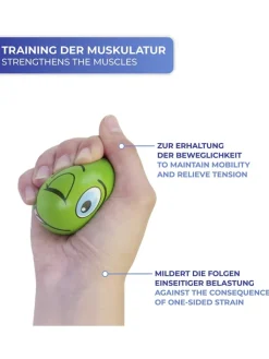 Maximex Technik|Pflege & Gesundheit<6er-Set: Anti-Stress-Bälle in Bunt - Ø 6 cm