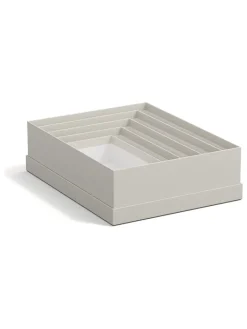 BigsoBox Kisten & Körbe<5er-Set: Aufbewahrungsboxen "Cindy" in Beige